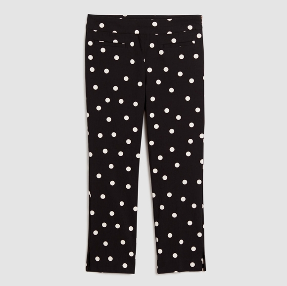MELANIE LYNE Polka Dot Slim Leg Capris - Picture 5 of 7